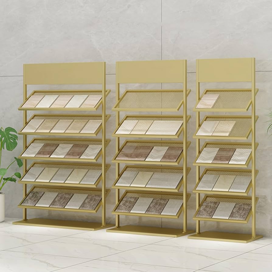 Amazon｜金,150×35×47cm,Bubinblau セラミックタイル用 5 段床置き