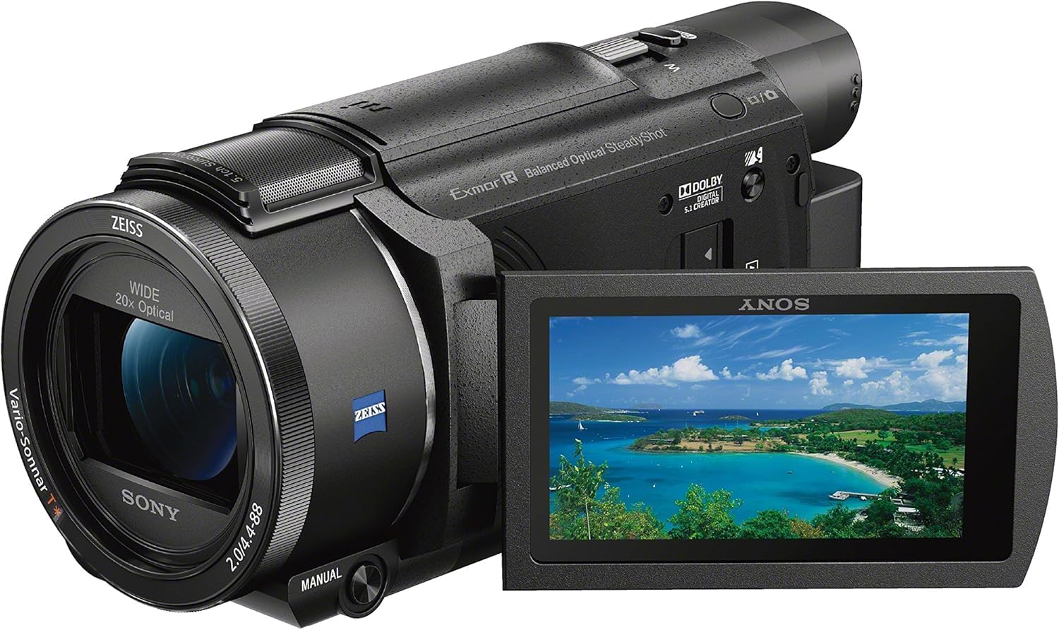 Amazon | Sony FDRAX53/B 4K HD Video Recording Camcorder (Black) by