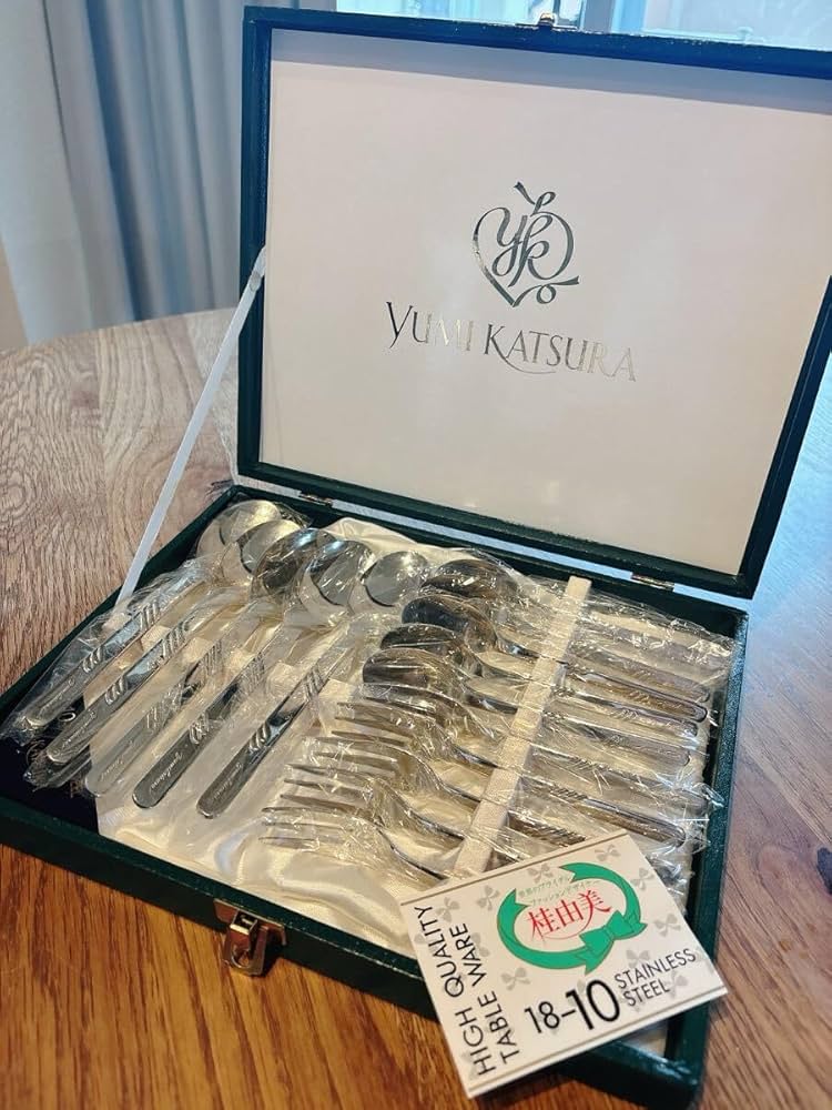 Amazon | 桂由美 18-10ステンレススチール スプーンフォーク 5組セット