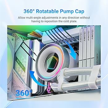 ID-COOLING FX360 INF White 360mm Liquid CPU Cooler, AIO Cooler