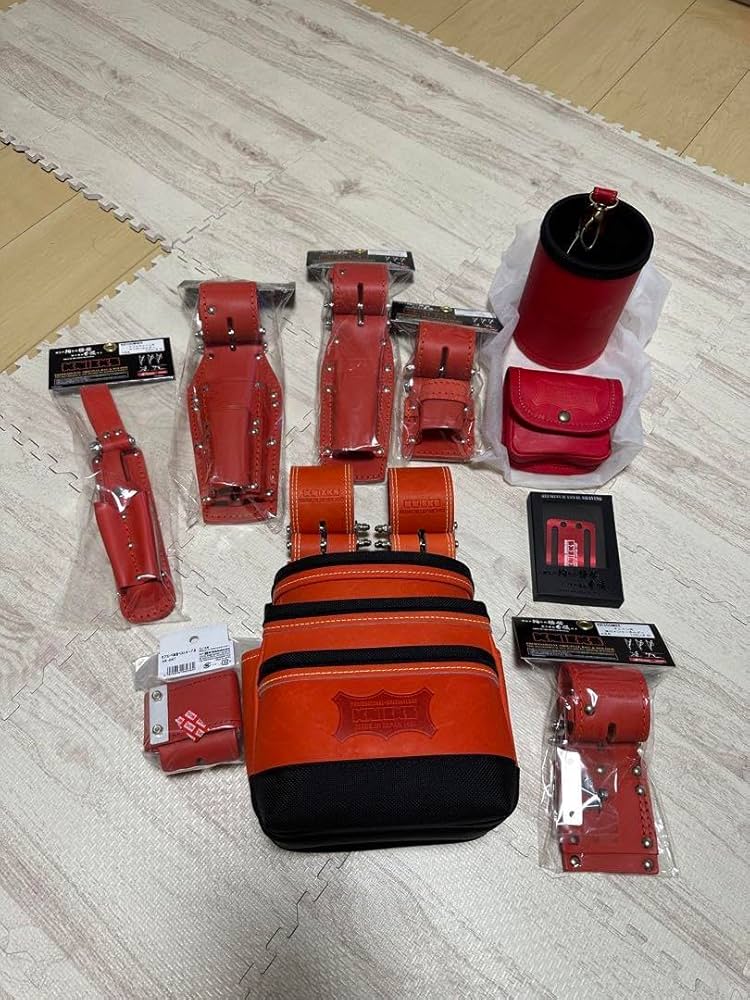 Amazon.co.jp: knicks ニックス赤 腰道具セット : DIY・工具・ガーデン