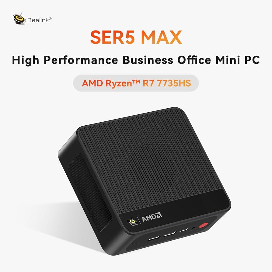 Amazon.com: Beelink SER5 MAX Mini PC, AMD Ryzen 7 7735HS(6nm, 8C