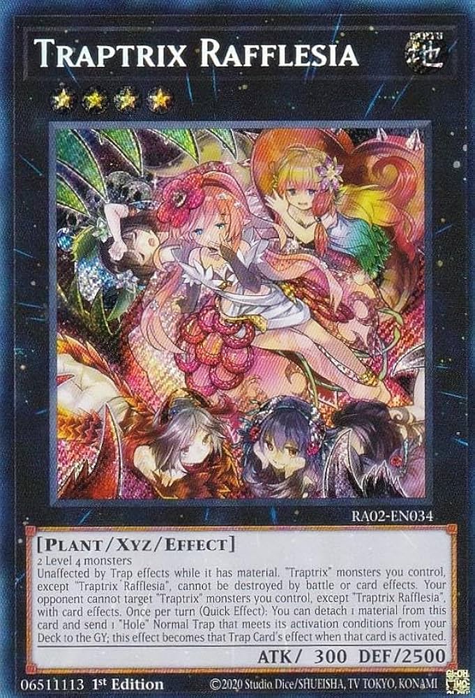 Amazon.co.jp: RA02-EN034 フレシアの蟲惑魔 Traptrix Rafflesia (英語