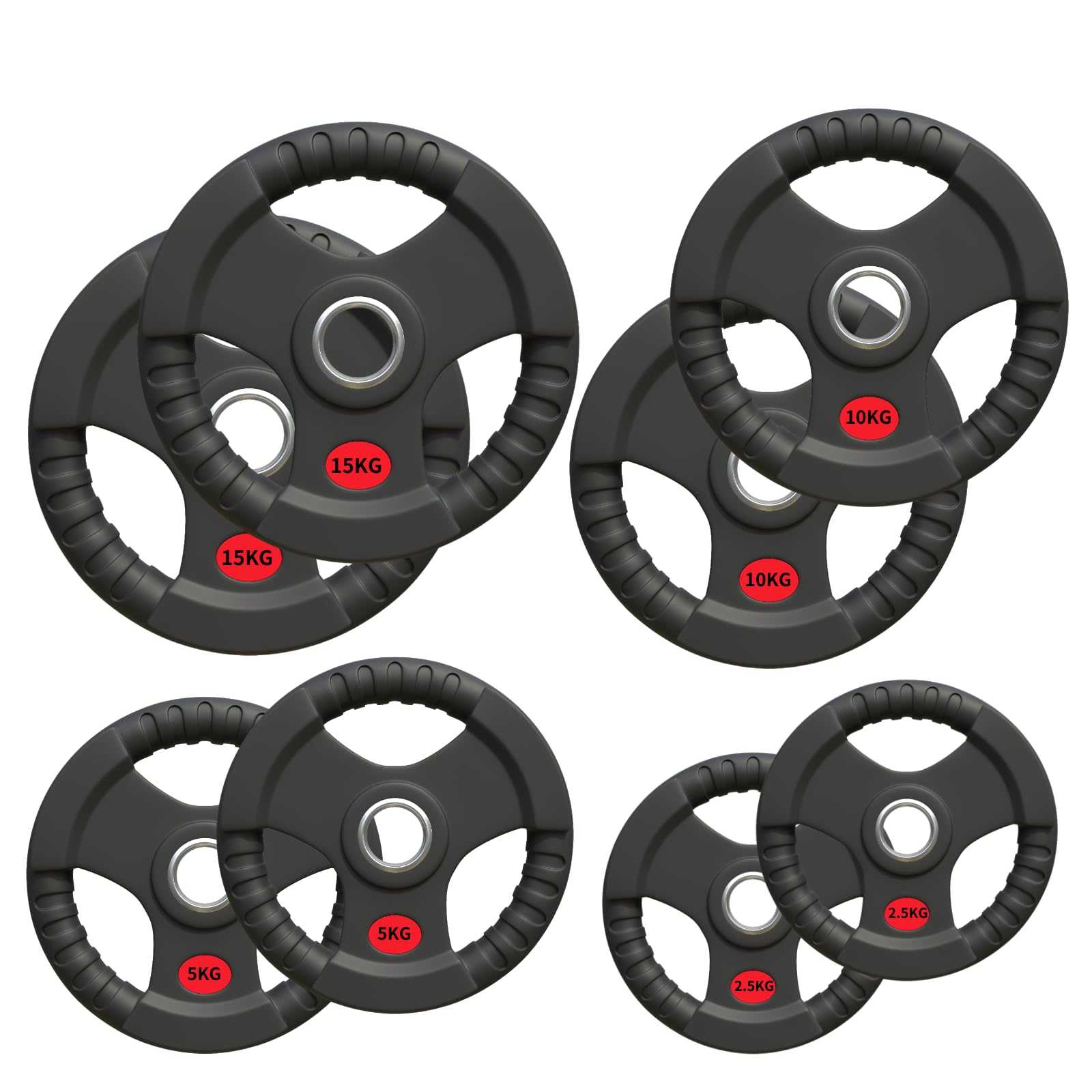 Amazon.co.jp: □大手24時間ジムも導入□ラバープレート 計65kgセット