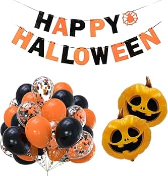 Amazon | wowjimi ハロウィン バルーンセット 33個セット 風船 雰囲気