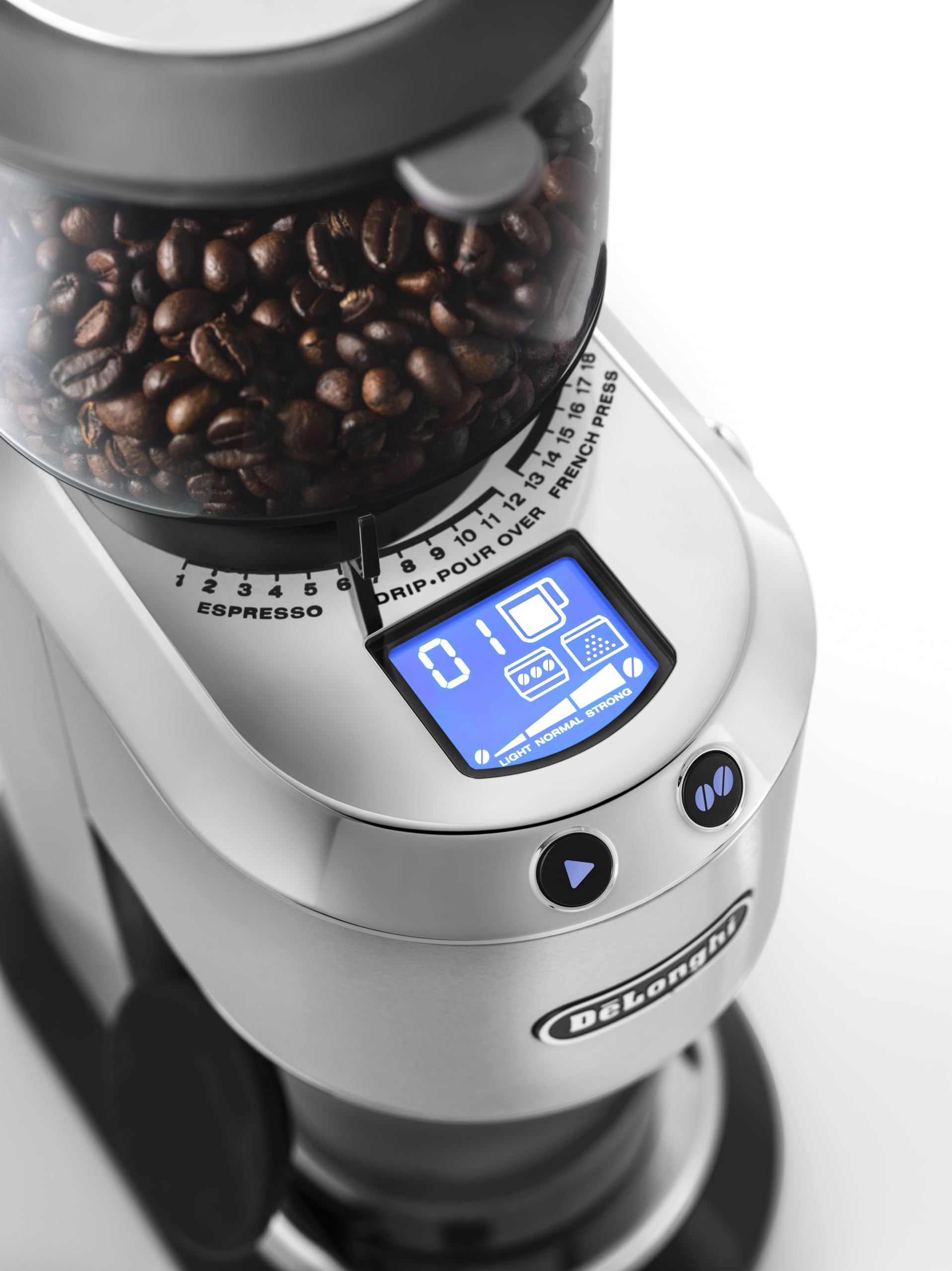 Amazon | Delonghi ステンレススチール Dedica コーヒーグラインダー