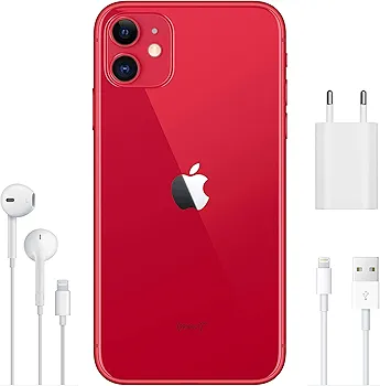 Apple iPhone 11 (64GB) - (Product) RED (Includes EarPods, Power