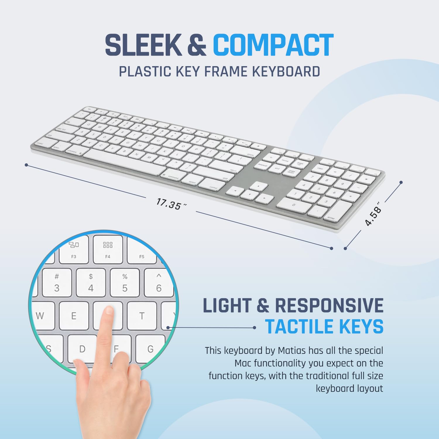 Amazon | Matias 有線USB Cキーボード Mac用 テンキー付き - Mac