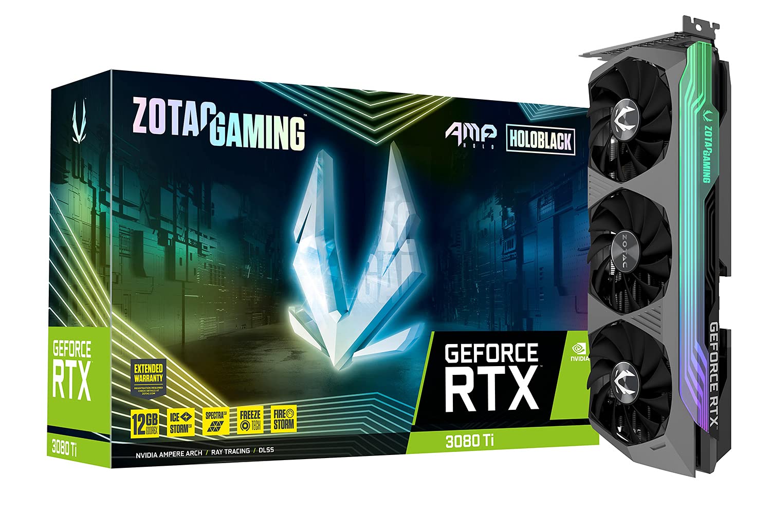 Amazon.com: ZOTAC Gaming GeForce RTX™ 3080 Ti AMP Holo 12GB GDDR6X