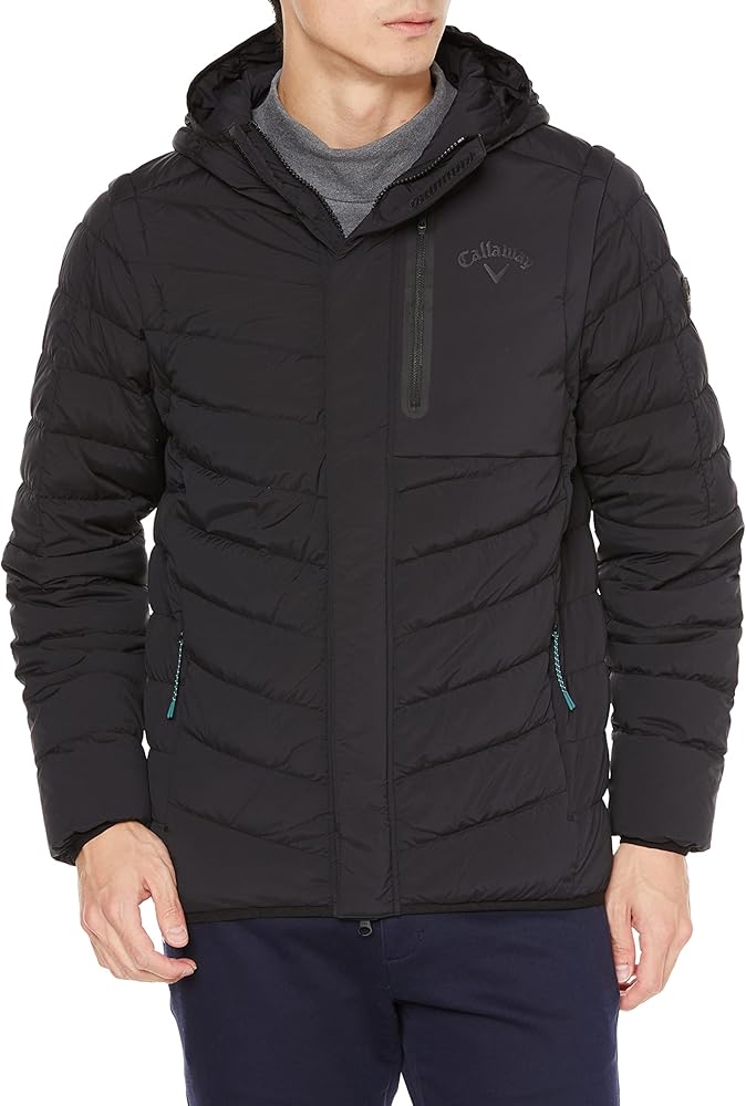 Amazon | [キャロウェイ] メンズ 2WAY ダウンブルゾン (ストレッチ・撥