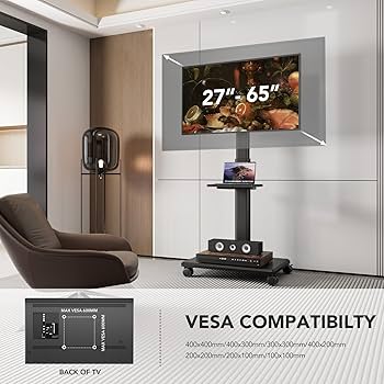 Amazon.co.jp: AX WABER テレビスタンド キャスター付き ，テレビ