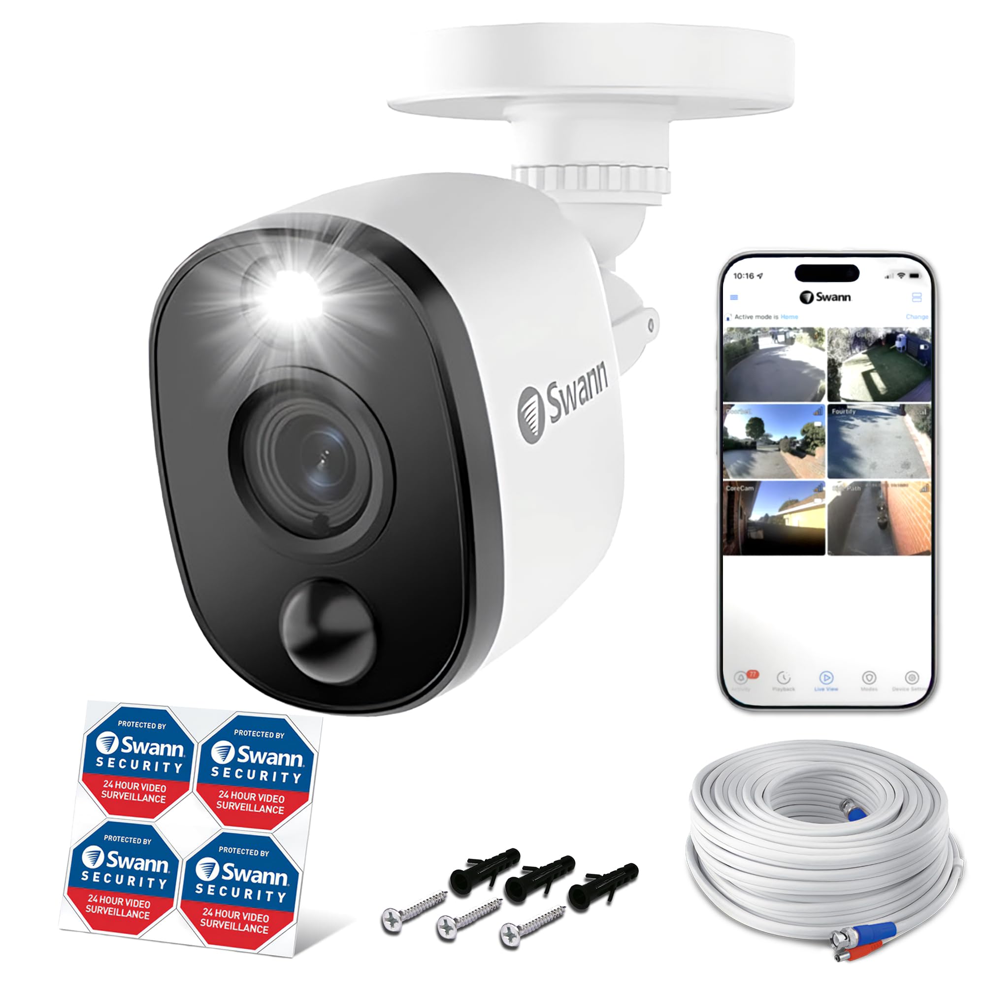 Amazon.co.jp: 【日本正規代理店】Swann セキュリティカメラ AHD