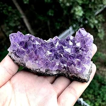 Amazon.co.jp: 天然水晶の原石 天然水晶ラフアメジスト原石アメジスト