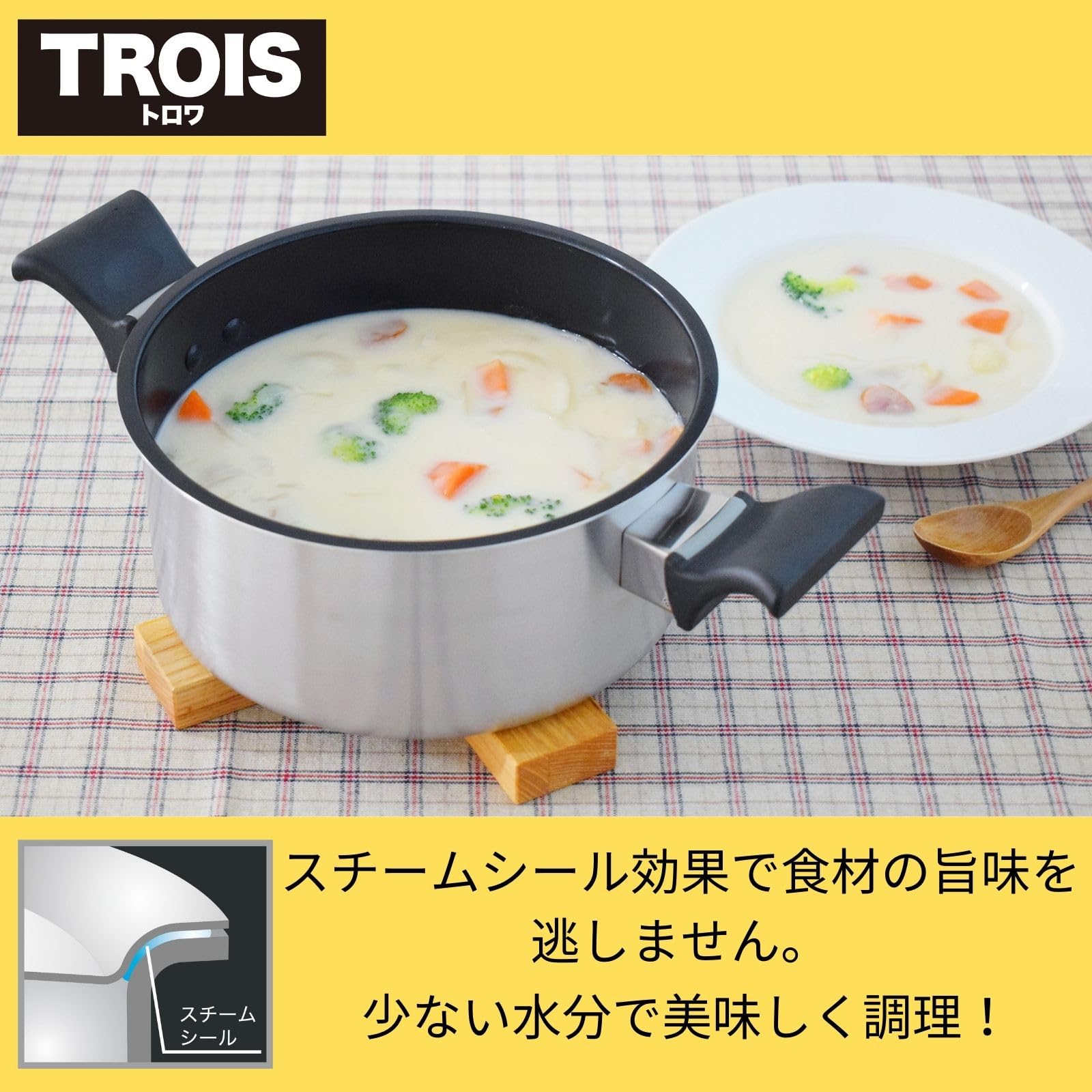 Amazon.co.jp: ウルシヤマ金属工業 両手鍋 24cm 片手でも持てる軽量