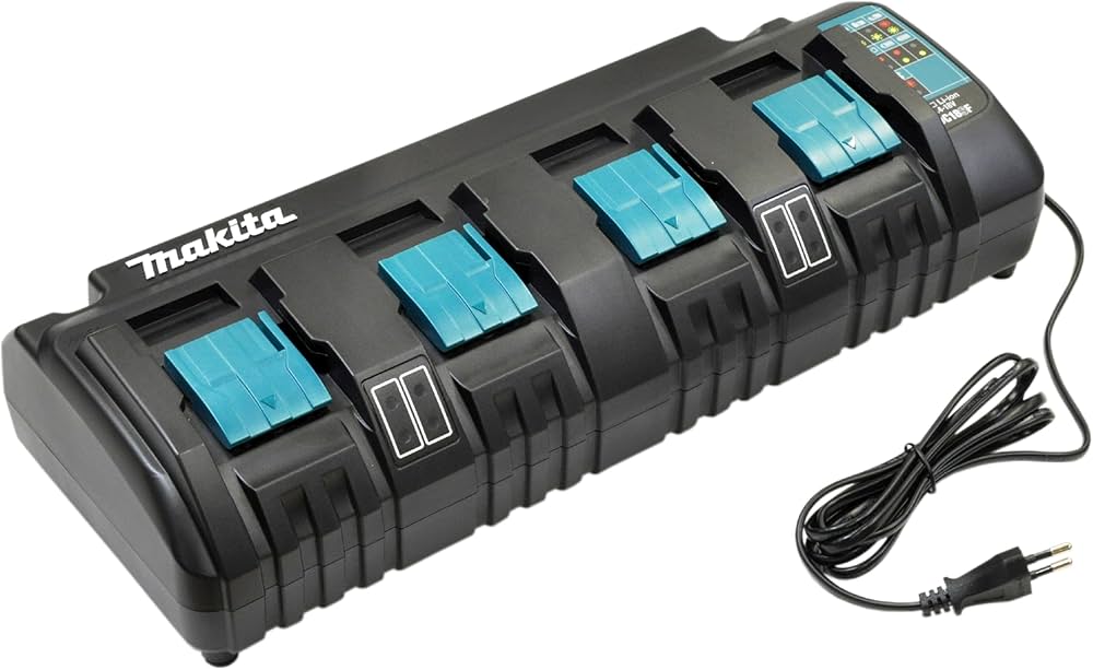 Amazon.co.jp: マキタ 4口充電器DC18SF 18V/14.4V対応 6Ahフル充電 2本