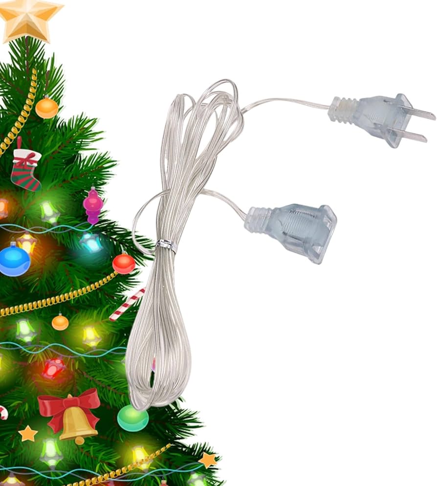 Amazon.co.jp: クリスマスツリー延長コード、クリア延長コード