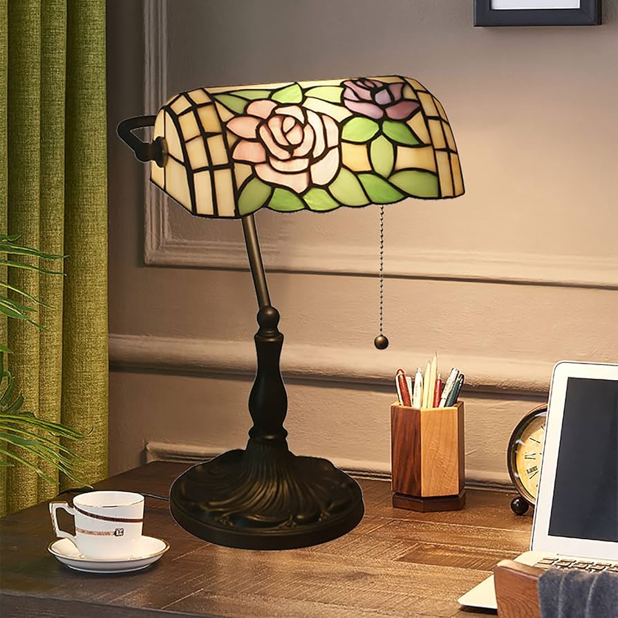 Amazon.co.jp : ティファニー スタイル ステンド グラス バンカーズ