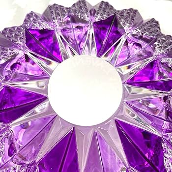 Amazon.co.jp: SOGA硝子 クリスタル 灰皿 北海道 ラベンダー染め