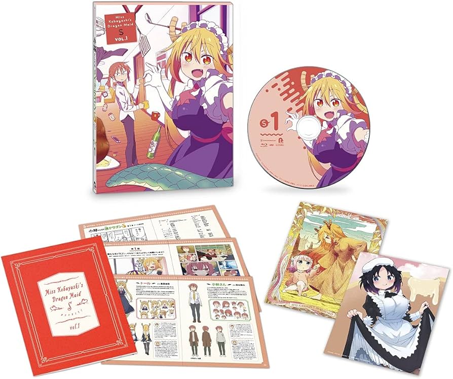 Amazon.co.jp: 小林さんちのメイドラゴンS 1[初回限定版Blu-ray](特典
