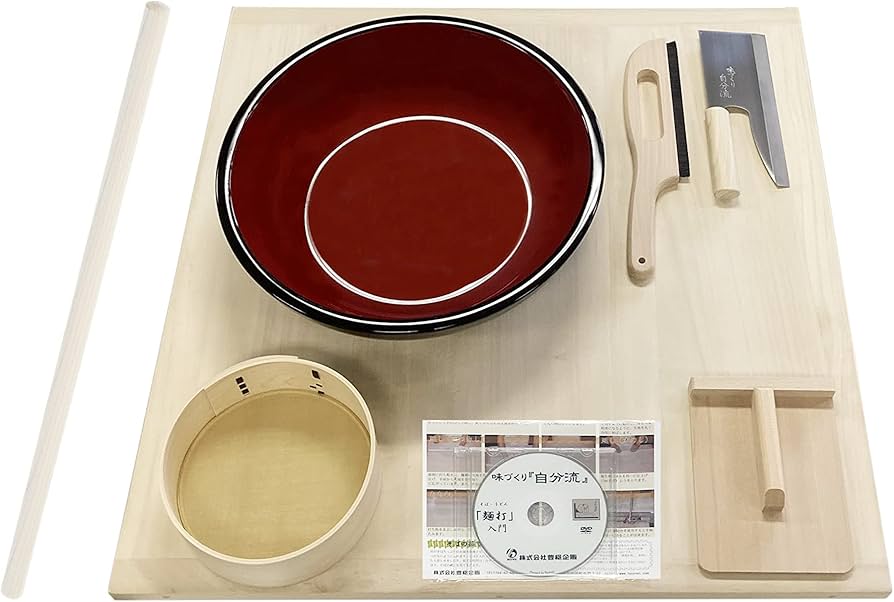 Amazon｜豊稔企販 麺打ちセット 大 入門DVD付き A-1505｜そば・うどん