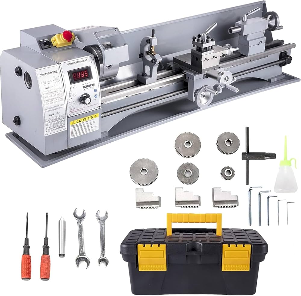 Amazon.co.jp: ZEWTA 【拡張型】 精密卓上旋盤 ミニ旋盤 精密ミニ旋盤