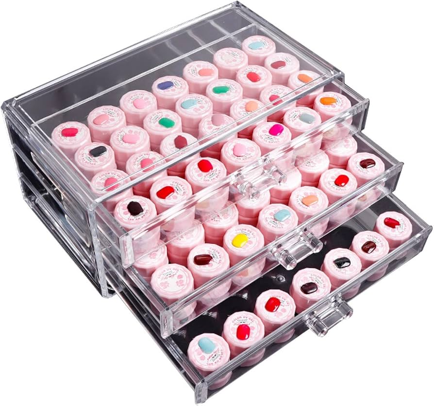 Amazon.co.jp: ネイルジェル収納ホルダー1セット耐衝撃性スタック可能