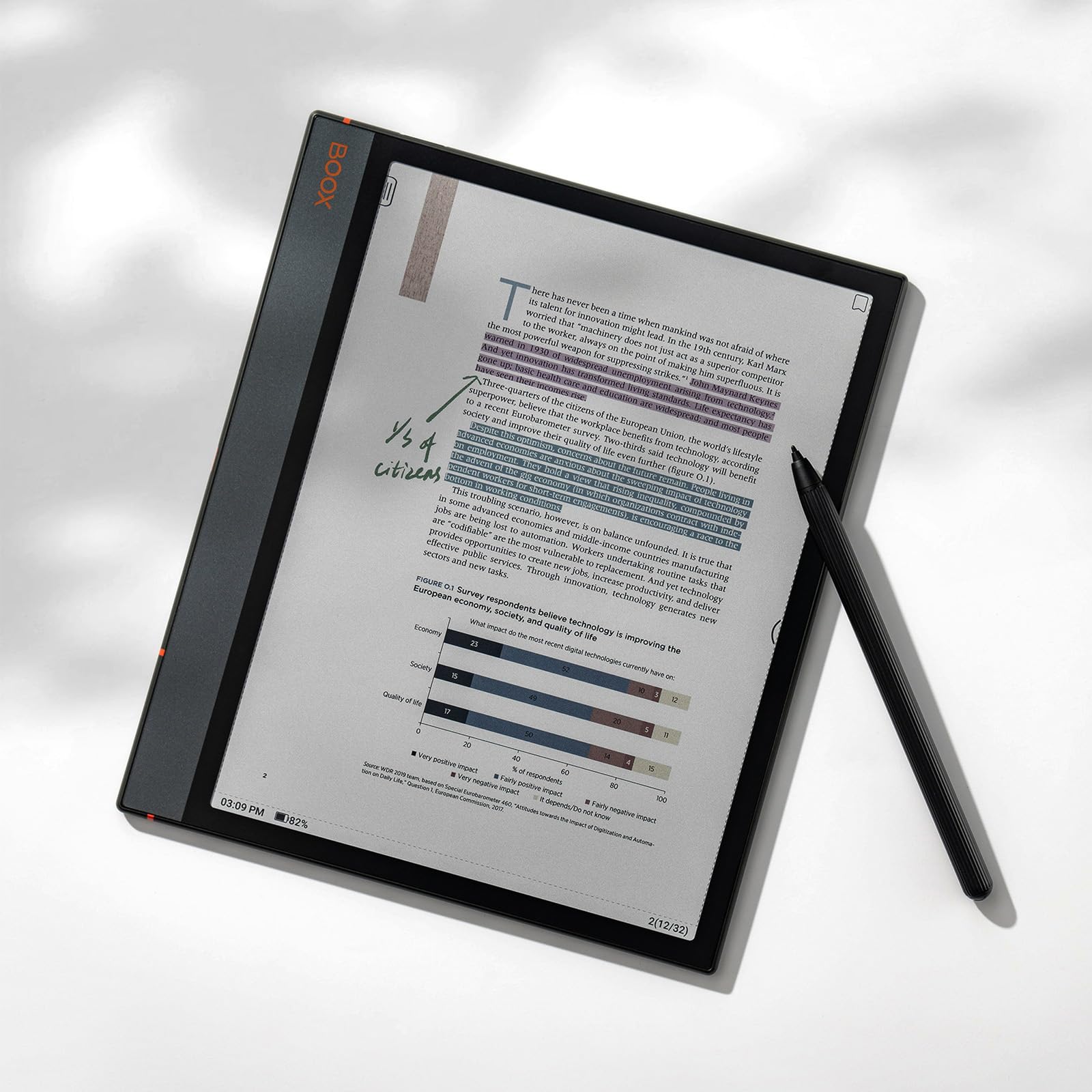 BOOX Note Air 3 C E Ink 10.3 ePaper 4G 64G Paper Tablet : Amazon