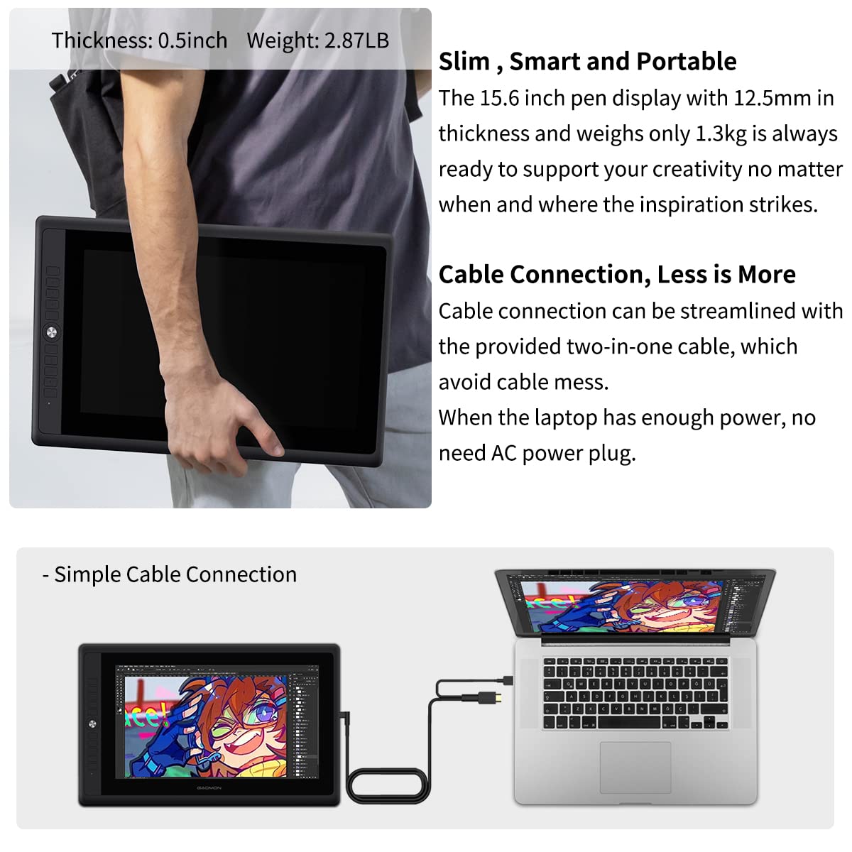 Amazon.com: GAOMON PD156Pro - 15.6