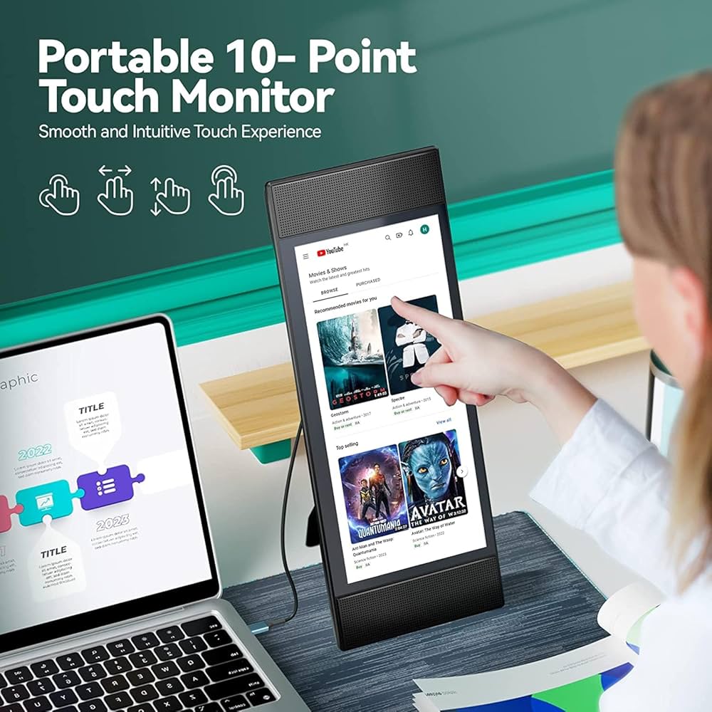 Amazon.co.jp: Kwumsy L1 モバイルモニター タッチパネル 12.3インチ