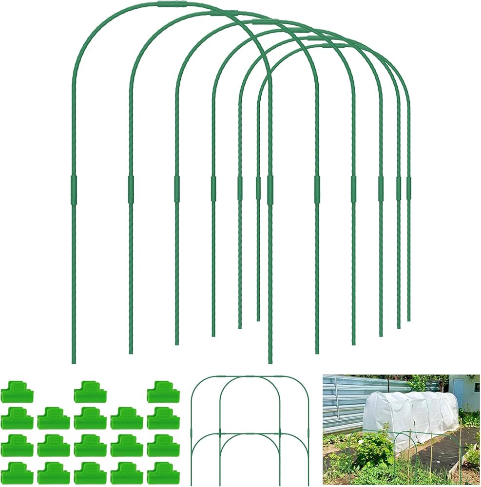 Amazon | Powanfity 園芸支柱 アーチ トンネル支柱 パイプ支柱 60点