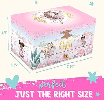 Amazon | ミュージカルフェアリージュエリーボックス 女の子用 – 子供