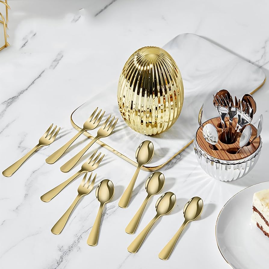 Amazon｜Musltaiy 卵型食器セット、12ピースステンレスナイフと