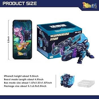 Amazon.com: 52TOYS BEASTBOX BB-63C Wandering Star Deformation Toys