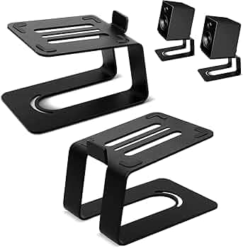 Amazon | MAYQMAY BQKOZFIN 小型 スピーカースタンド 卓上 スピーカー