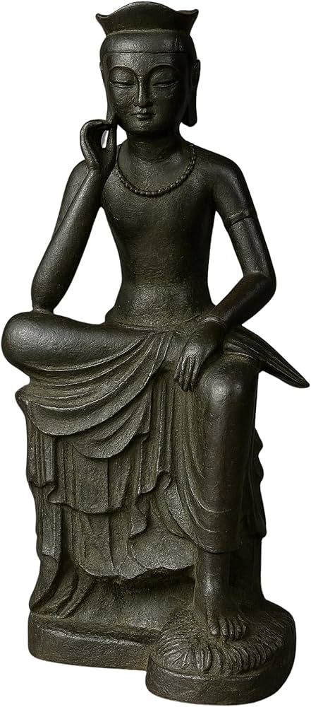 Amazon｜PLEGOOD 弥勒菩薩 半跏思惟像 仏像 銅像 お守り 精巧 オブジェ