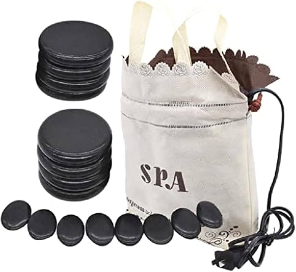Amazon.co.jp: ホットストーンマッサージセット、ヒーターバッグキット