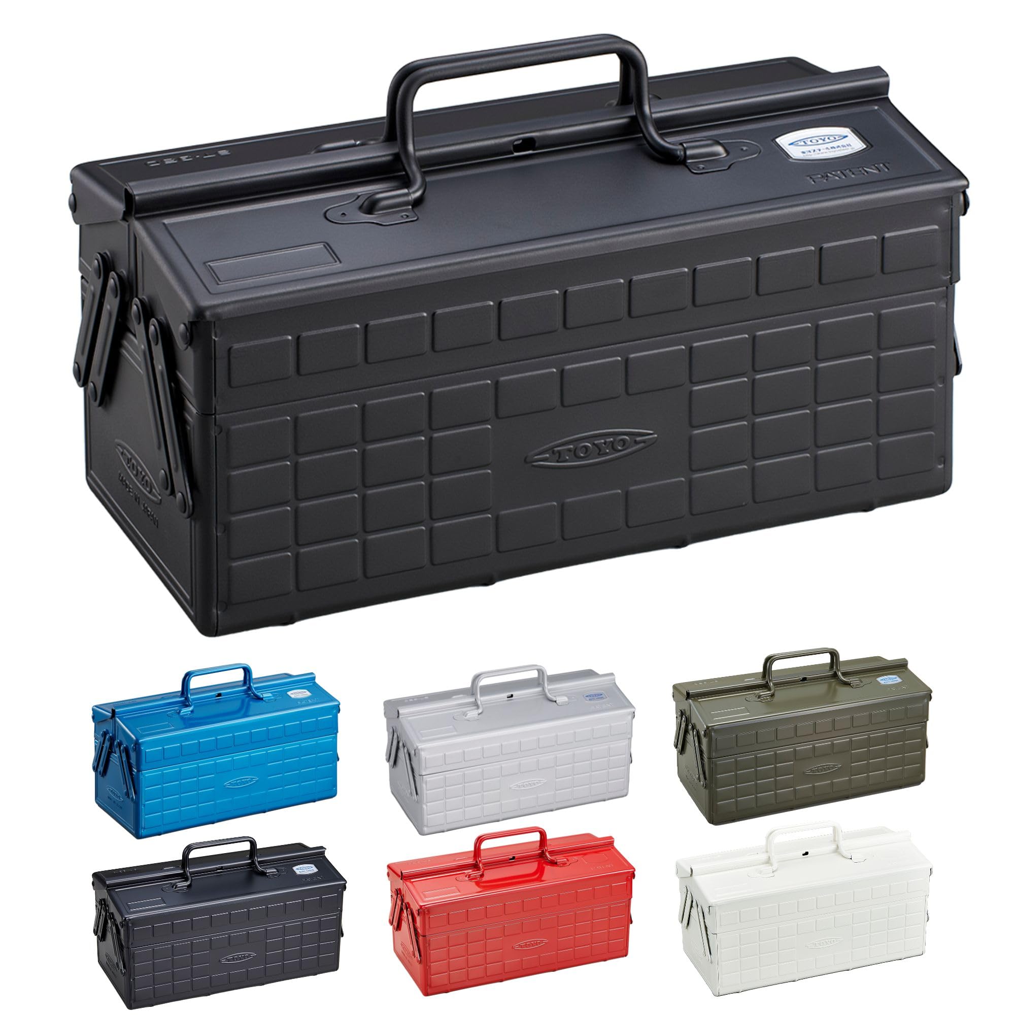 Amazon.co.jp: 東洋スチール(TOYO) 2段式スチール製工具箱 ST-350