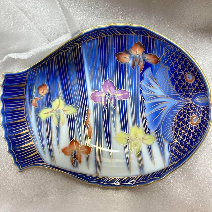 1402 深川製磁 金彩草花 小皿 5客 未使用 【公式通販】