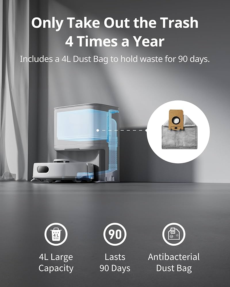 Amazon.com: SwitchBot K10+ Pro Robot Vacuum Self Emptying for 90