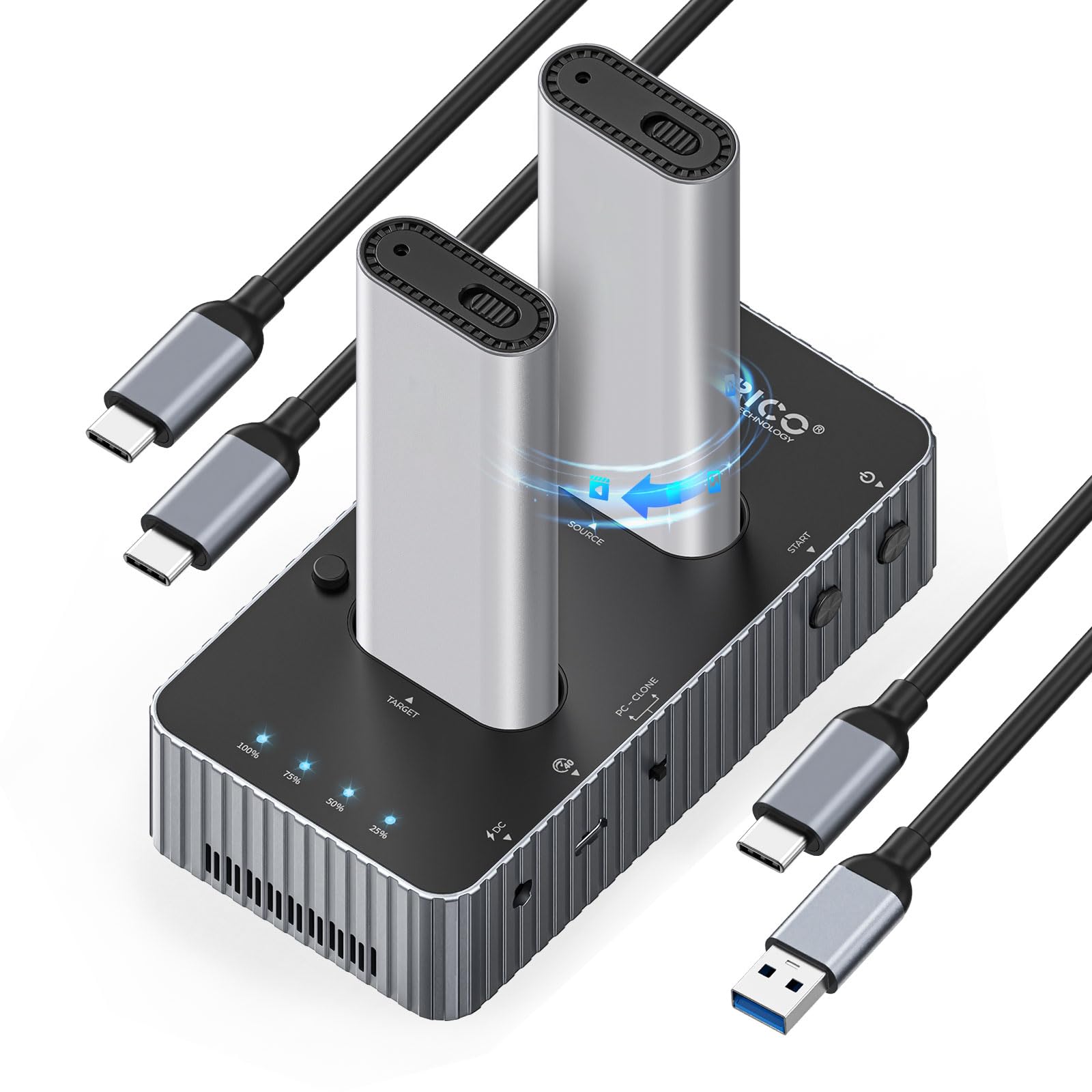 Amazon.co.jp: ORICO SSD クローン スタンド 40Gbps高速データ転送 M.2