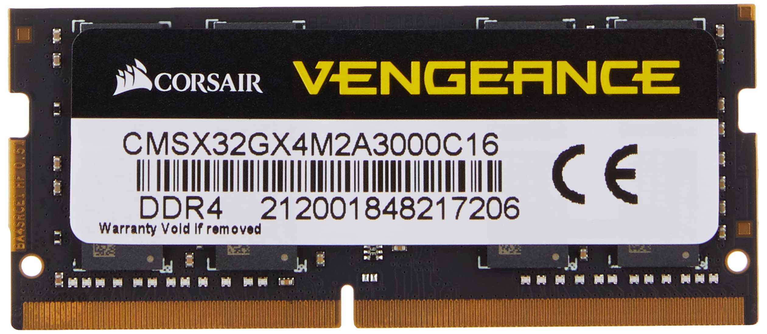 CORSAIR VENGEANCE SODIMM 32GB (2x16GB) DDR4 3000 C16 Laptop Memory