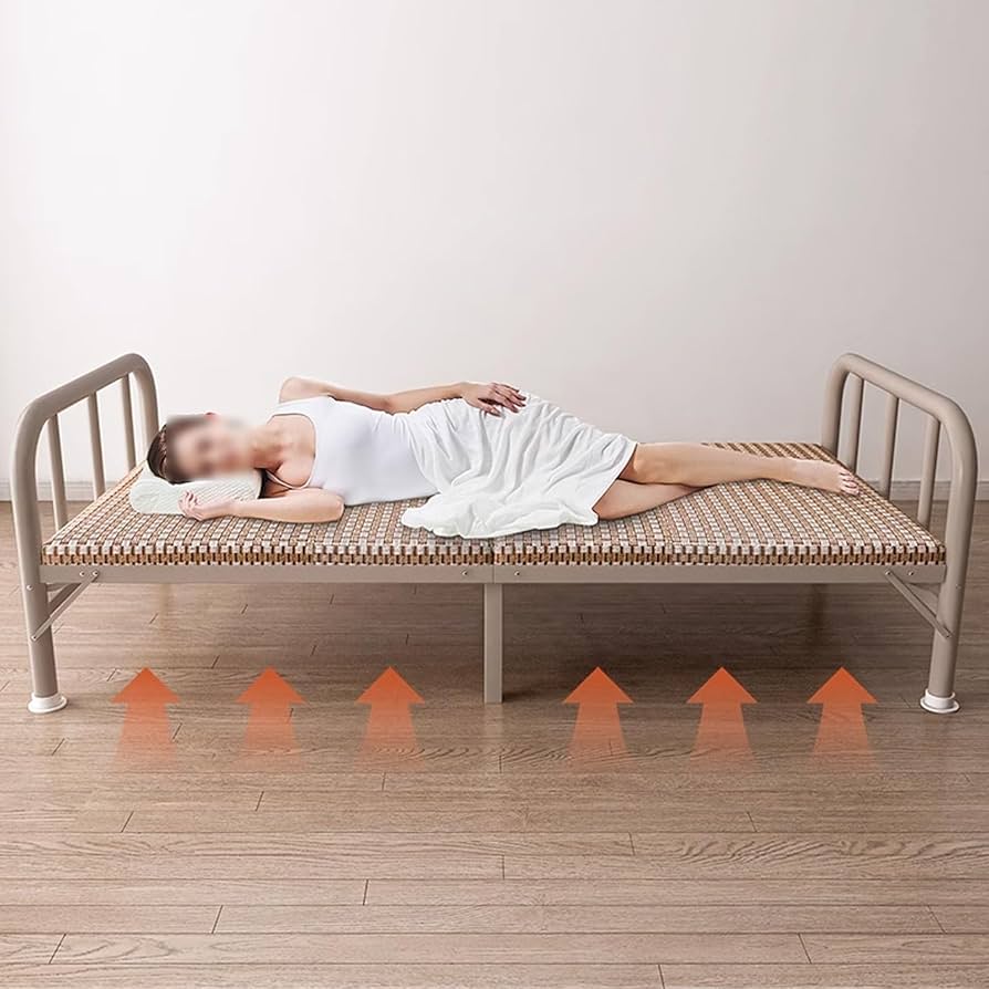 Amazon｜簡易折りたたみベッド マットレスなし 厚みのある鉄骨フレーム