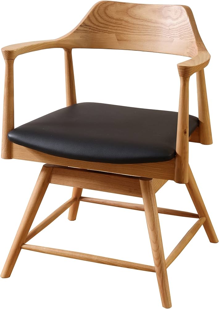 Amazon｜関家具 ダイニングチェア ロジャー 回転 サイズ:幅55.6×奥行47