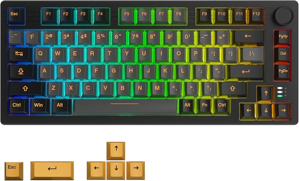 Amazon | DAREU EK75PRO メカニカルキーボード 無線 テンキーレス 75