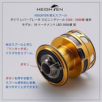 Amazon | HEIGHTEN リール スプール DAIWA ダイワ レバーブレーキ