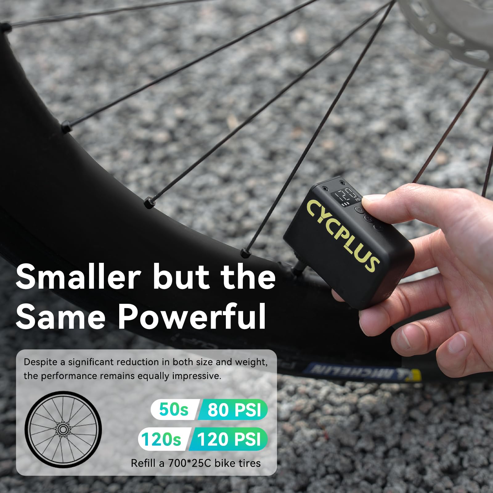 Amazon.com : CYCPLUS AS2 Ultra Tiny Bicycle Pump with Gauge, Max