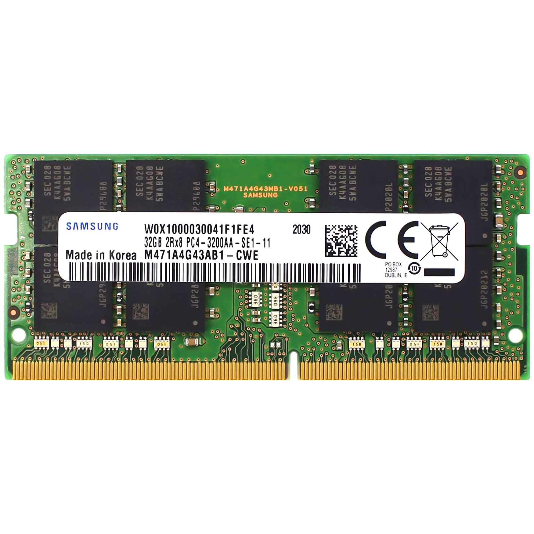 A-Tech 32GB DDR4 3200MHz SODIMM PC4-25600 CL22 2Rx8 1.2V 260-Pin