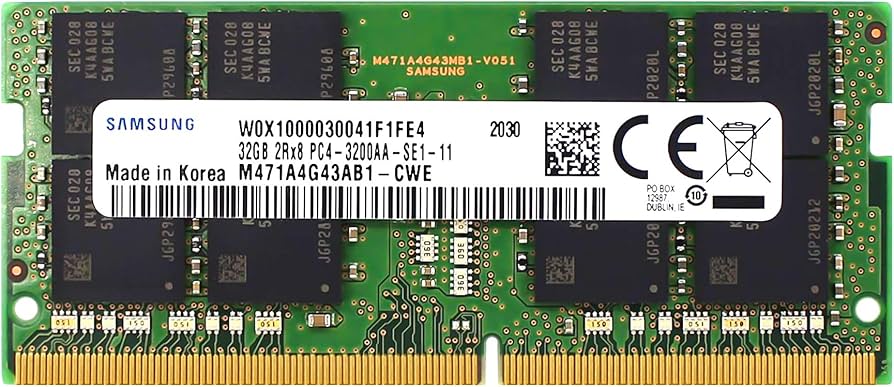 A-Tech 32GB DDR4 3200MHz SODIMM PC4-25600 CL22 2Rx8 1.2V 260-Pin