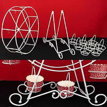 Amazon｜MIMIA 観覧車 型 デザート ケーキ ディスプレイ モアスタンド