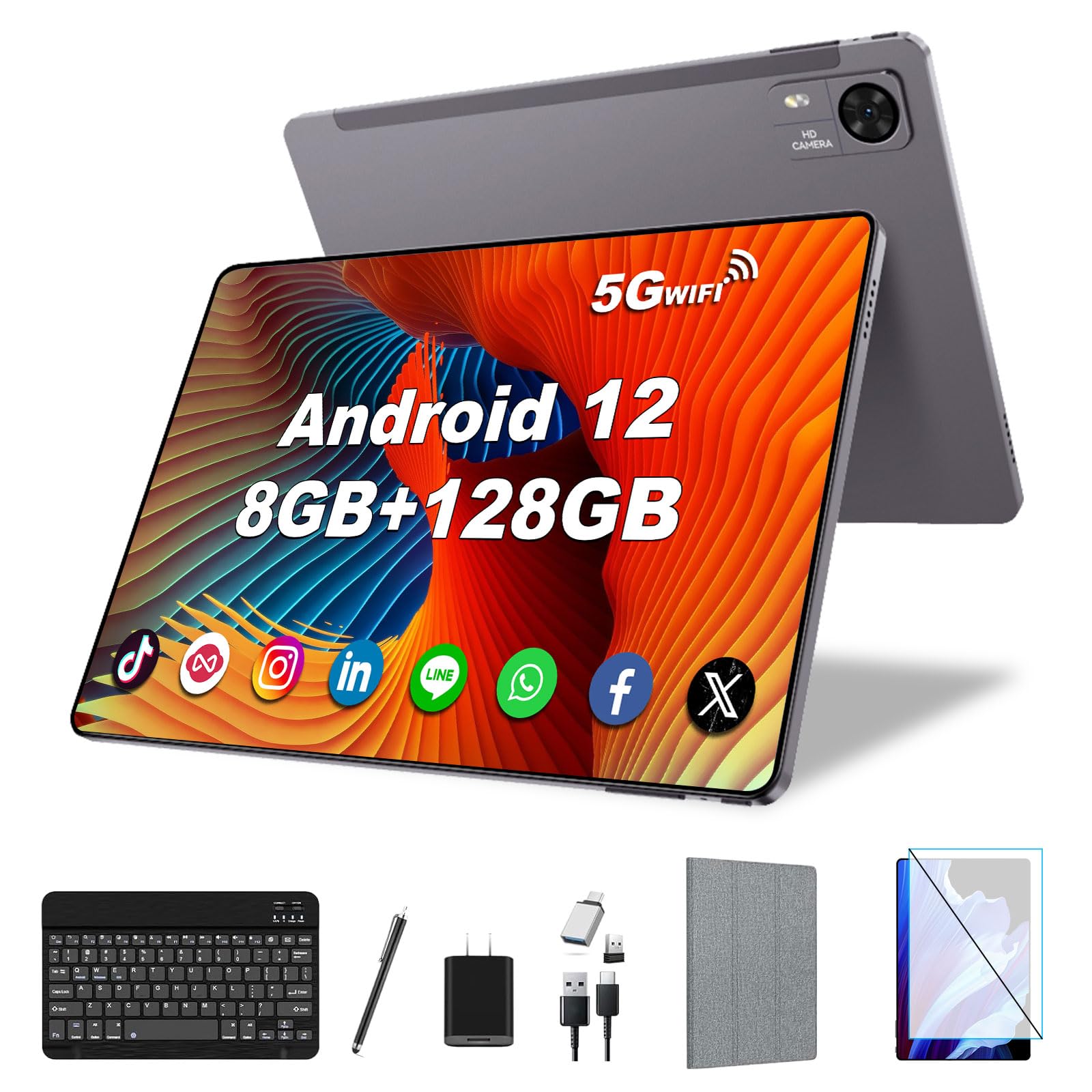 Amazon.com : Android Tablet 10.1 inch, 8GB RAM 128GB Storage